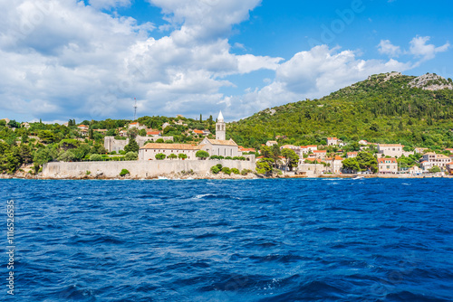 Wallpaper Mural View of Adriatic Sea and Elaphiti Island Lopud near Dubrovnik. Summer in Croatia Torontodigital.ca