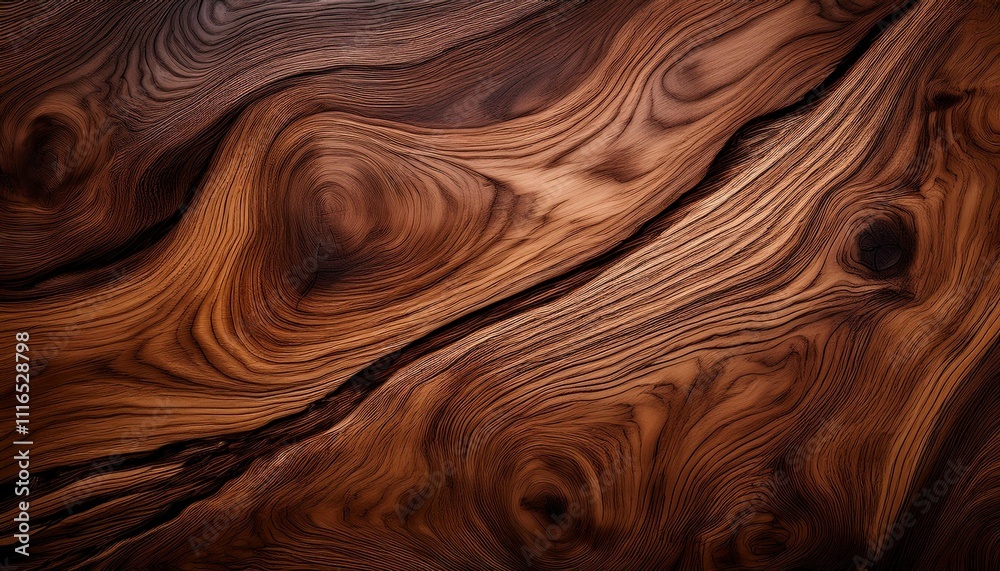 Fototapeta premium dark wood texture brown walnut texture natural background