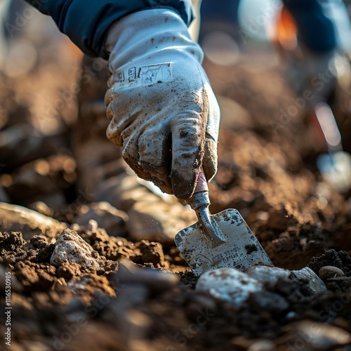 High-resolution image of archaeologists at work