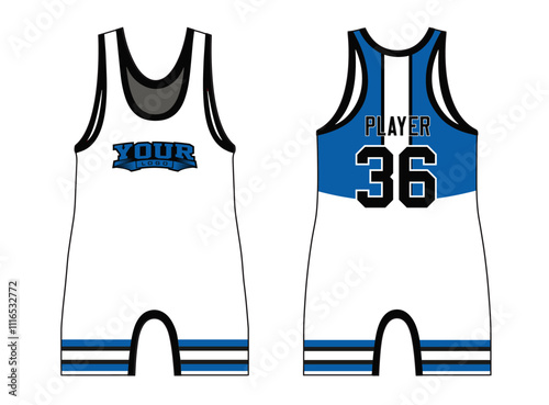 Wrestling Singlets are designed with an elegant edgy and wild look. Sports gear template mockup perfect fit for all sports. The designs that go on casual wear, shirts, fashion apparel, and all kind 