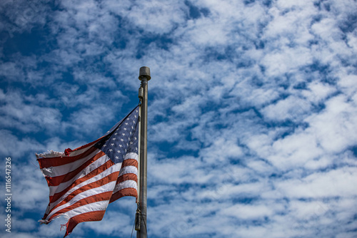 Flag, Fillmore birthplace, Summerhill, N.Y. photo