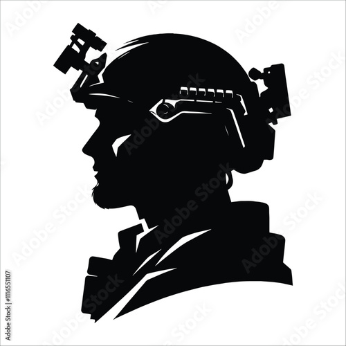 Silhouette of a Soldiers