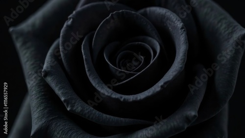 fresh black rose close up. Macro
