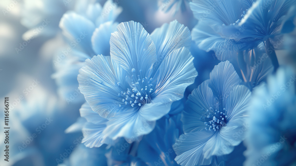 Obraz premium Premium Close up shot of Chicory. Generative AI.