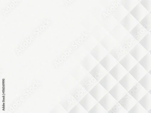 White background with abstract geometric shapes