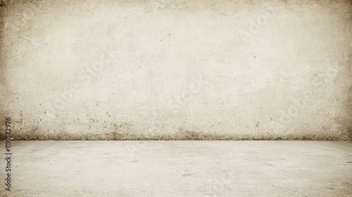 Grunge textured wall and floor background.