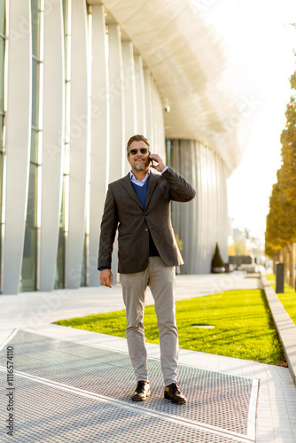 Professional man walking co...