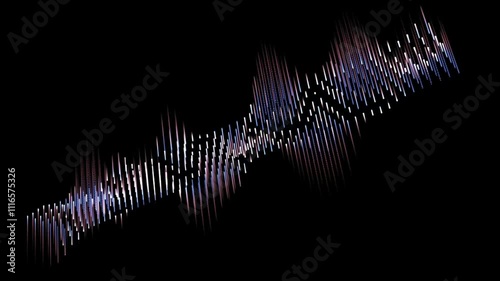 Sound wave 3D diagram technology looping background Free Video 4k photo