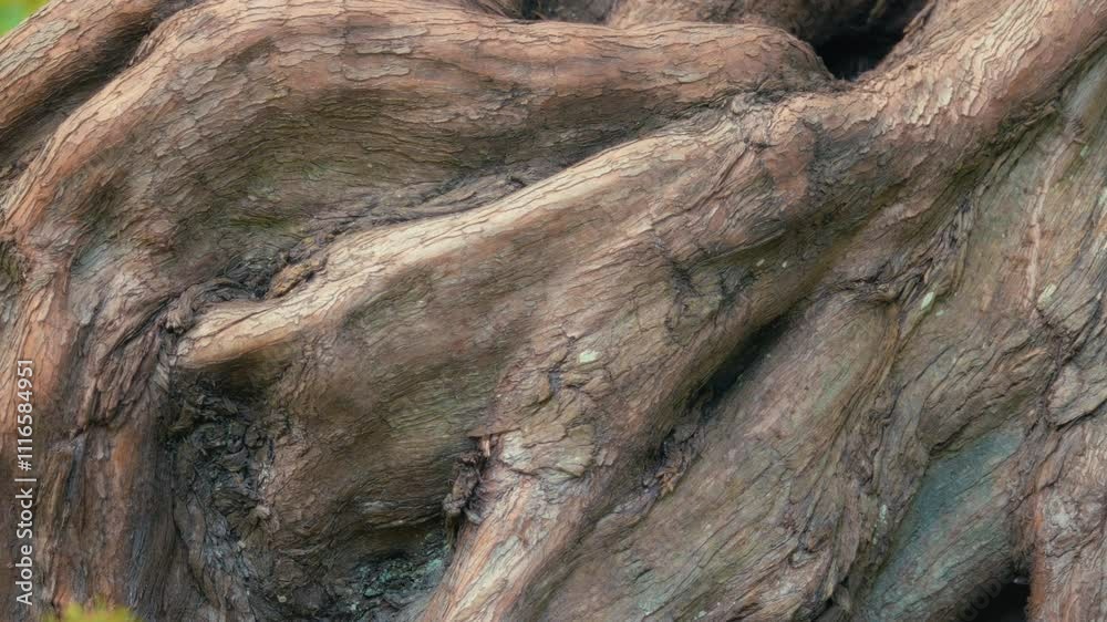 Close up of an old tree trunk details