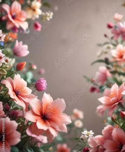 Soft Focus Floral Background with Blurred Petals, serene landscape , purple flowers, blurred background