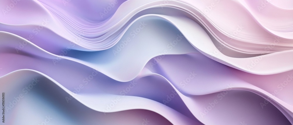 Obraz premium Abstract Purple and Blue Wavy Pattern