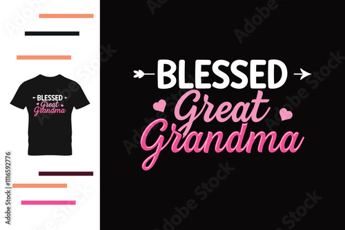 Blessed great grandma t shirt design