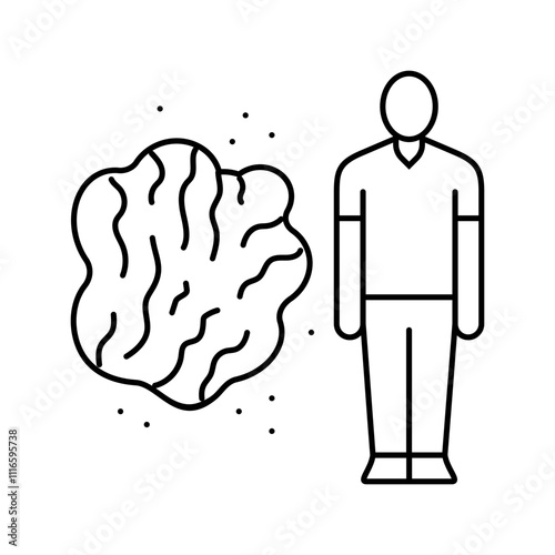 sexually transmitted infections line icon vector. sexually transmitted infections sign. isolated contour symbol black illustration