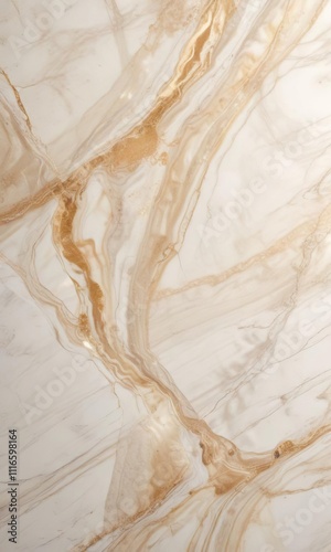 Wallpaper Mural Creamy white and light beige marble with a subtle sparkle , lustrous texture, cream, reflective finish Torontodigital.ca