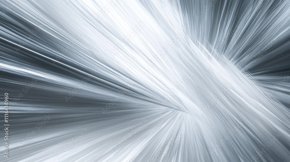 Fototapeta premium Sophisticated Light Grey Gradient with Diagonal Rays - Elegant Abstract Art Background