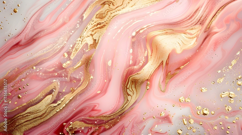 Abstract pink and gold marble texture with flowing patterns and golden accents Luxury fluid art background for design and print
Abstract pink and gold marble texture with flowing patterns and golden accents Luxury fluid art background for design and print