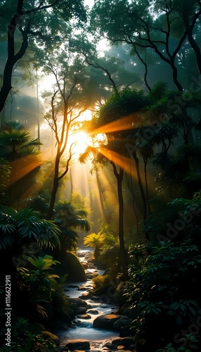 AI's Vision of a Peaceful Forest