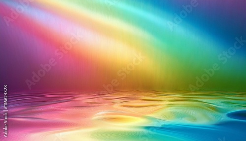 abstract background with pastel rainbow colors reflected