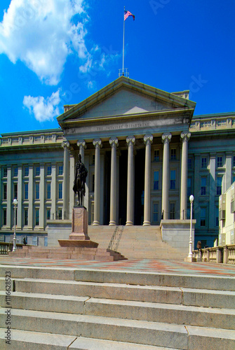 The Treasury Department Building in Washington DC USA. Created 09.10.24