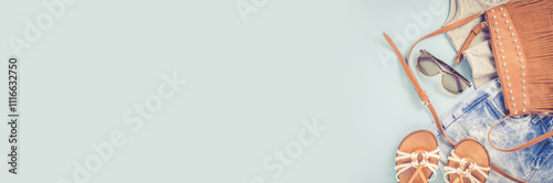 Hipster woman clothes