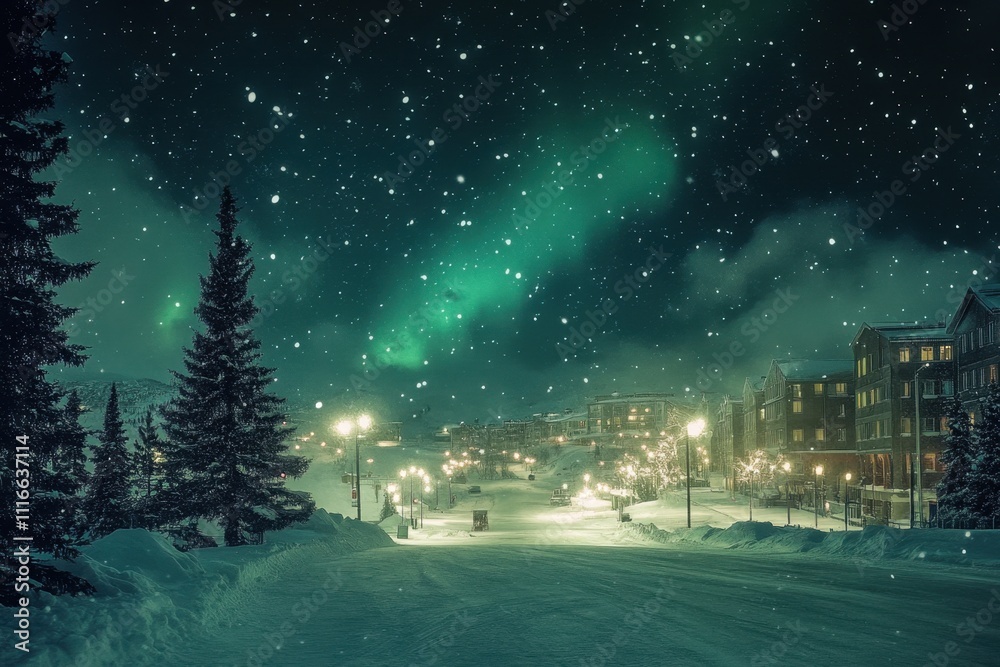 Naklejka premium Northern Lights