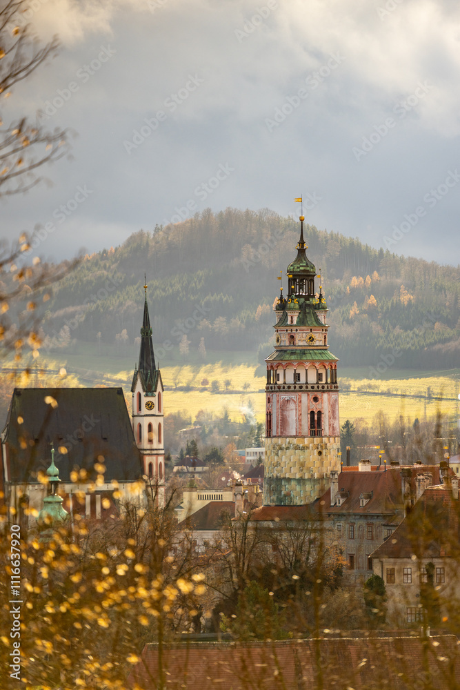 Fototapeta premium church of our person in autumn