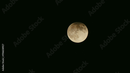 Full moon ring of fire in Las Vegas Night sky