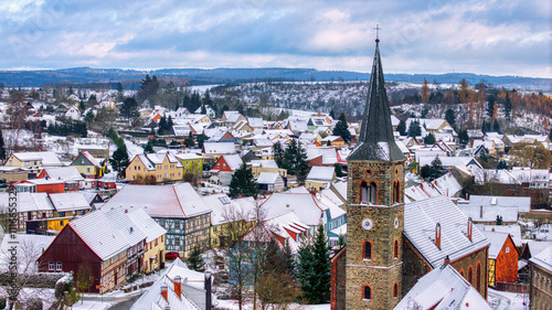 Luftbildaufnahme Güntersberge Harz Selketal photo