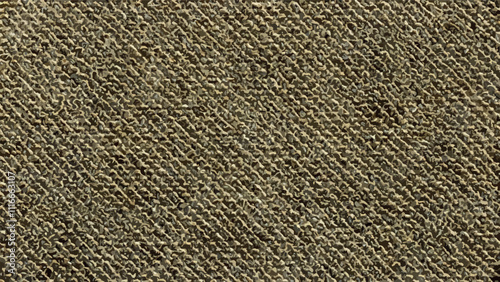Detailed brown fabric texture background. Interlocking texture of coarse cloth, flecked pattern. Abstract design of colorful fabric textile mesh cell. Coarse grain intersection linen texture textile.
