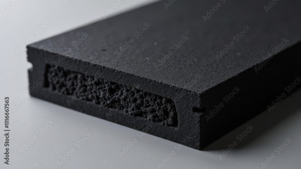 Acoustic foam panels on a table for soundproofing purposes. Acoustic foam panels on a table for soundproofing purposes.