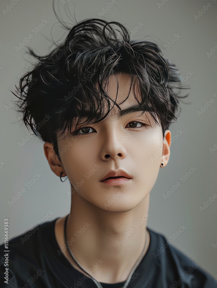 Stylish and trendy background for handsome men hair look for fashion appearances ai generated Stylish and trendy background for handsome men hair look for fashion appearances ai generated