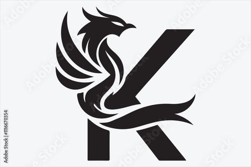 A sleek and modern logo design featuring the letter 'K' in a bold.