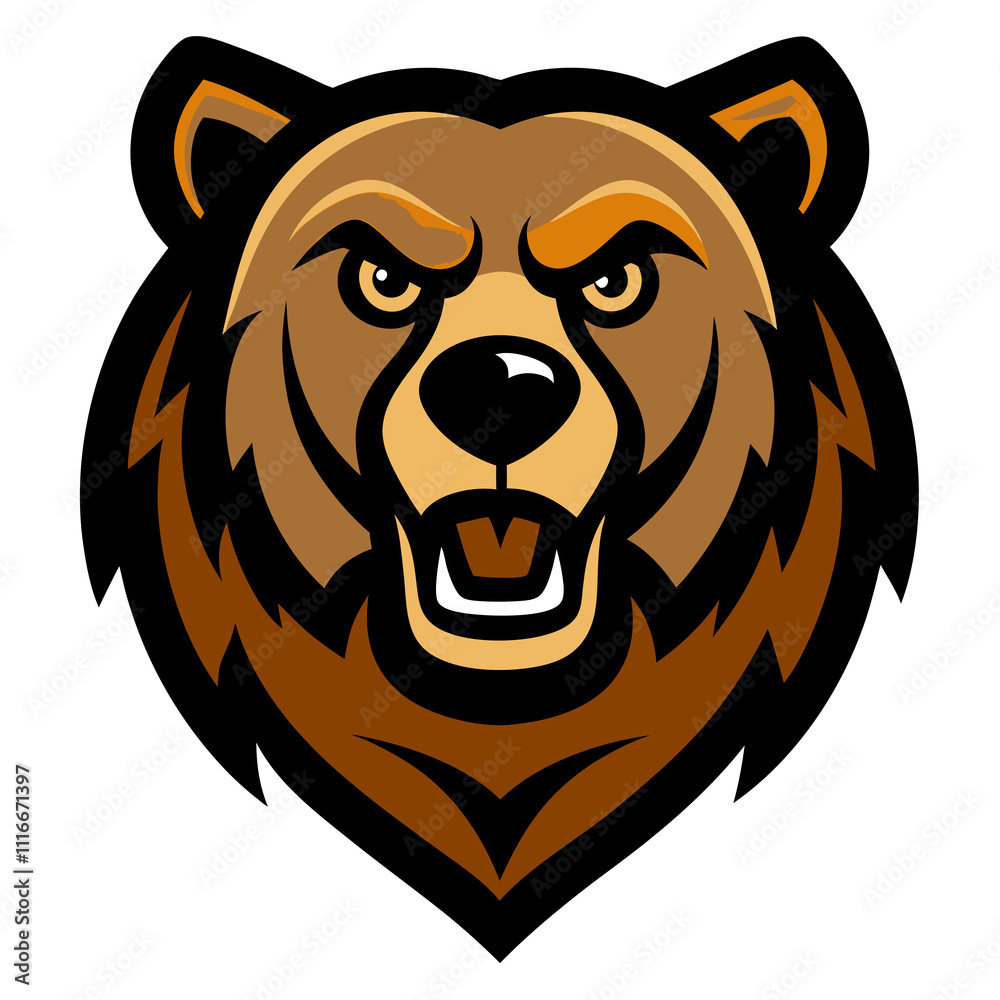 Grizzly Bear mascot logo vector illustration Grizzly Bear mascot logo vector illustration