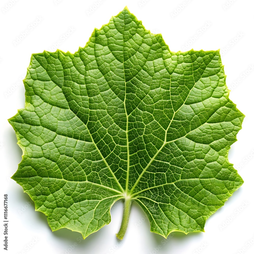 Fototapeta premium green leaf on a white background