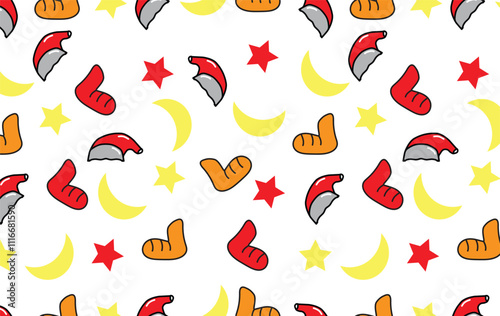 Santa clause seamless pattern,abstract background