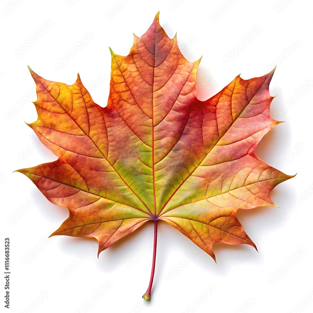 Fototapeta premium green leaf isolated on white backgroun