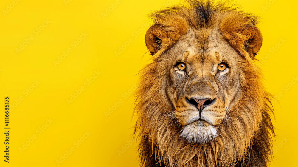 Beautiful Lion on a bright background Beautiful Lion on a bright background