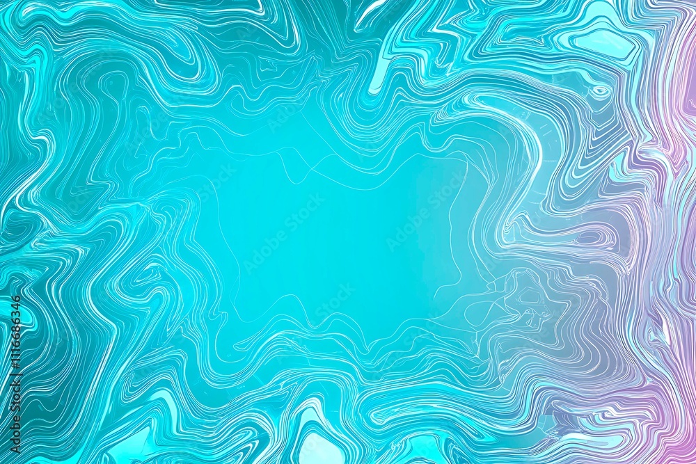 Fototapeta premium Futuristic vector illustration of a aqua circuit board with intricate digital tech elements, perfect for advanced technology backgrounds.