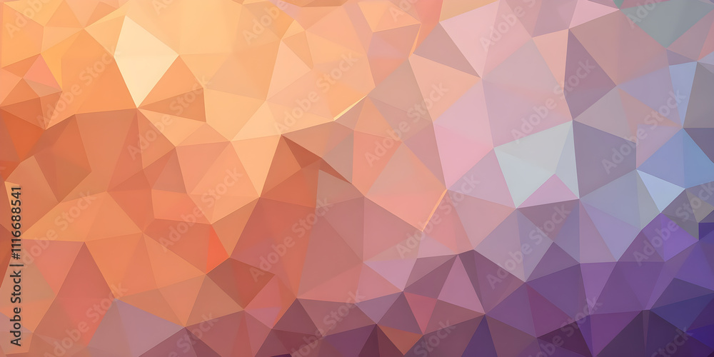 Abstract polygonal background. Low poly gradient background. Crystal polygon background. AI generated image, ai. Abstract polygonal background. Low poly gradient background. Crystal polygon background. AI generated image, ai.