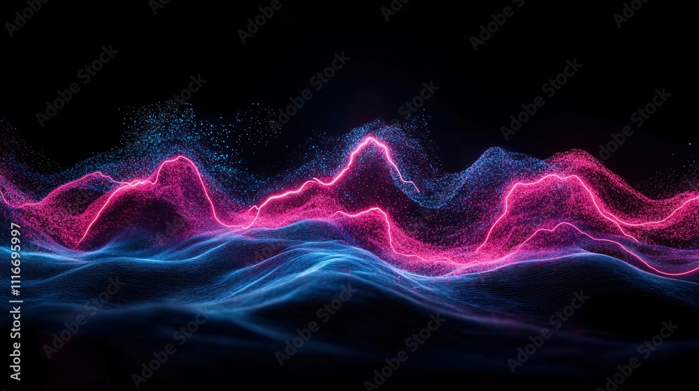 Obraz premium Abstract Colorful Wave Background