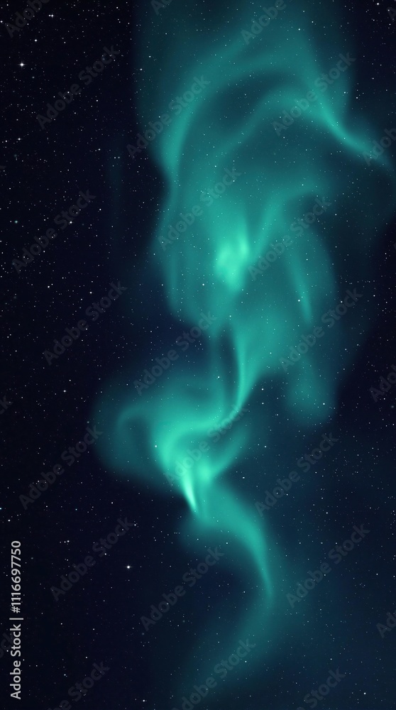 Glowing aurora borealis lights up a darkened silver night sky, aurora borealis, celestial, glowing Glowing aurora borealis lights up a darkened silver night sky, aurora borealis, celestial, glowing