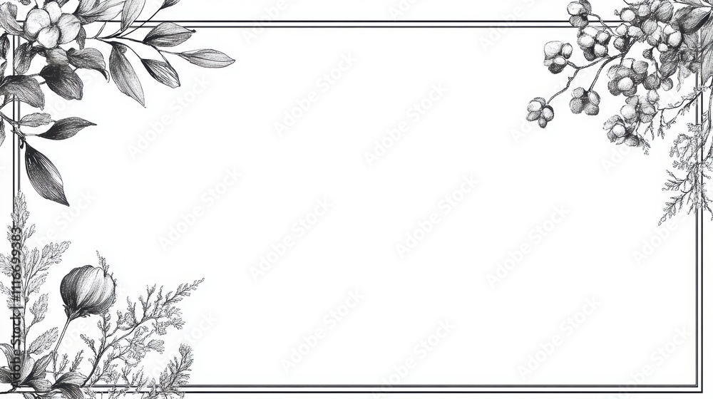 Fototapeta premium Blank frame template vector illustration