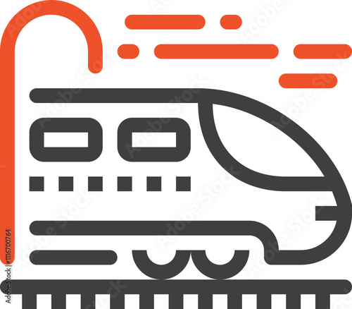 railroad trip icon