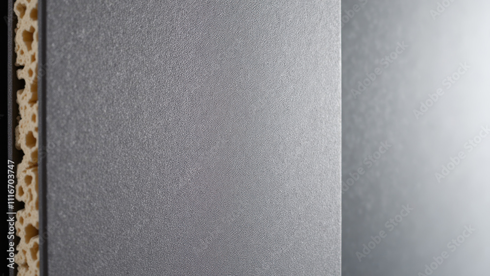 Fototapeta premium Acoustic panels with varying shades of gray.