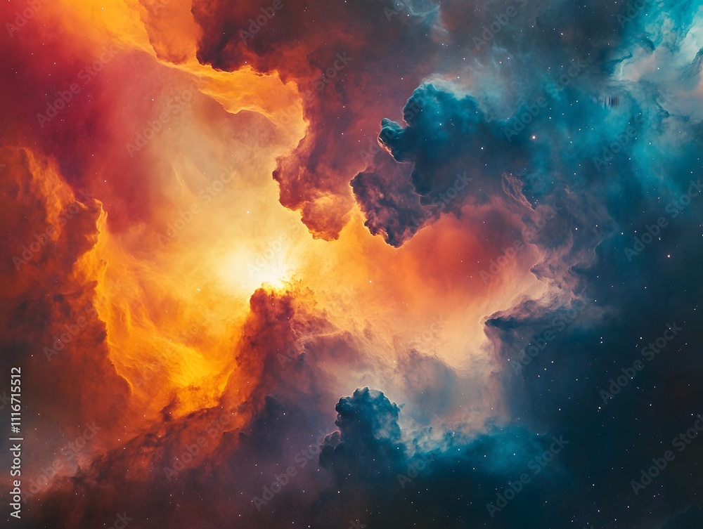 Fototapeta premium Mesmerizing abstract image featuring swirling golden particles in a spiral formation, evoking cosmic energy and dynamic motion against a dark background