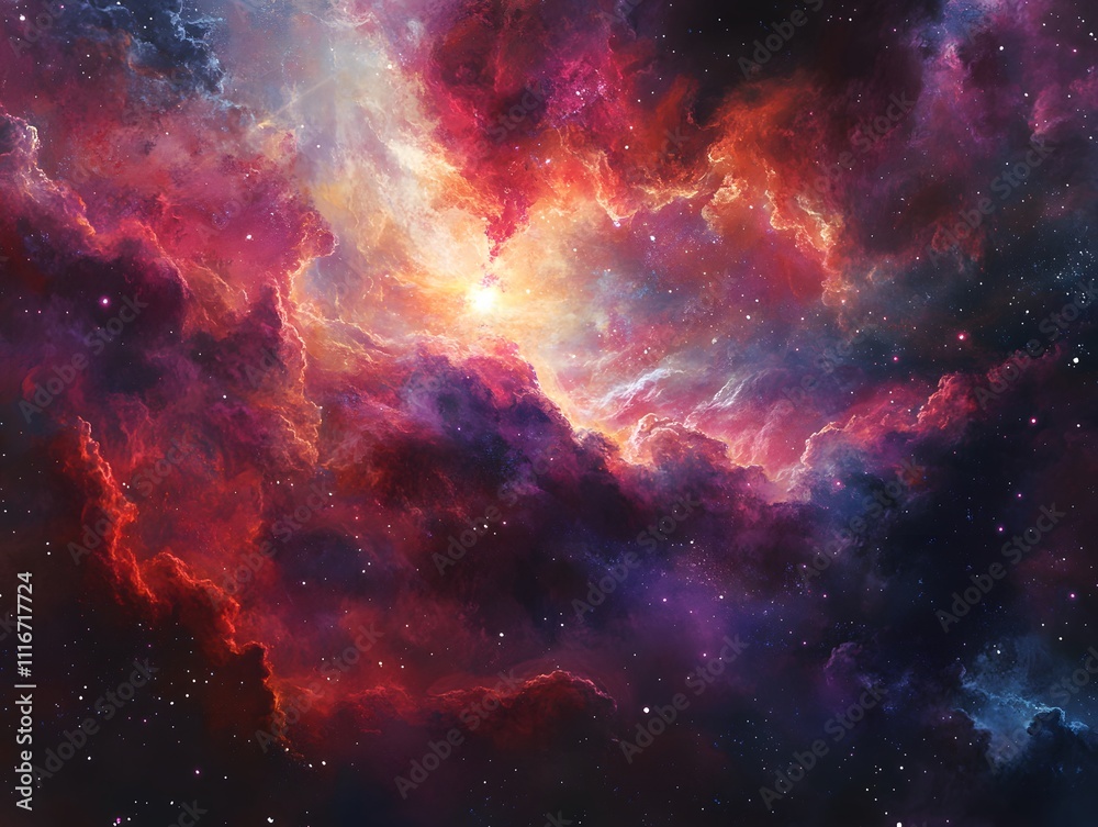 Fototapeta premium Mesmerizing abstract image featuring swirling golden particles in a spiral formation, evoking cosmic energy and dynamic motion against a dark background