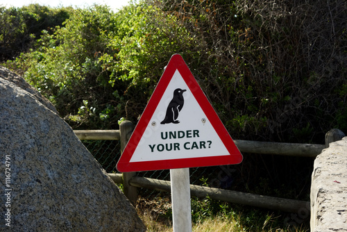 Penguin Safety Warning Sign