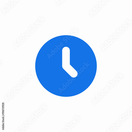 clock time icon sign vector