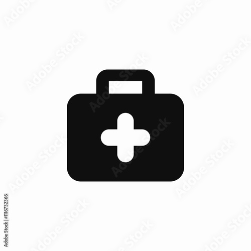 first aid kit icon sign vector