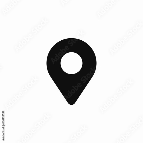 location pin icon sign vector